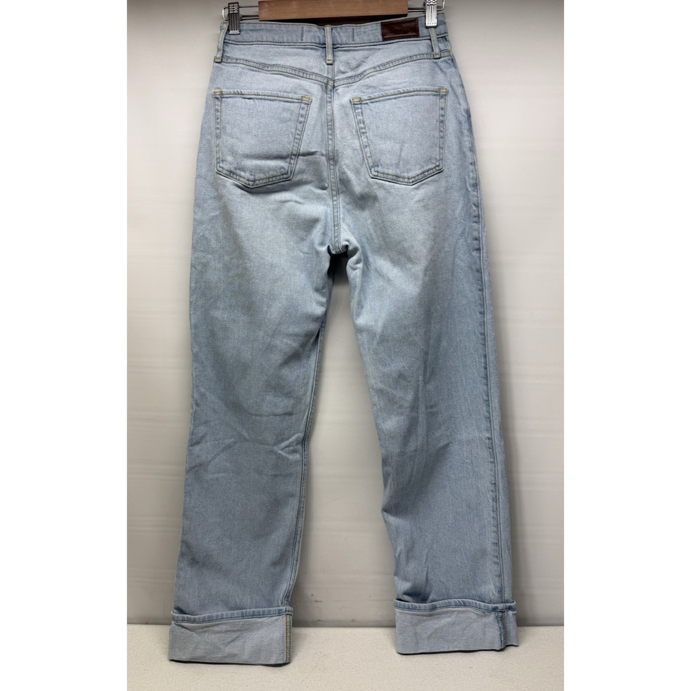 HOLLISTER Ultra High Rise Dad Jeans Size 28” Women Cuffed Hem Jean Denim 7r 31